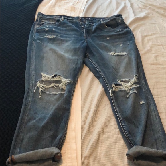 American Eagle Outfitters Denim - American eagle hi rise girlfriend size 16